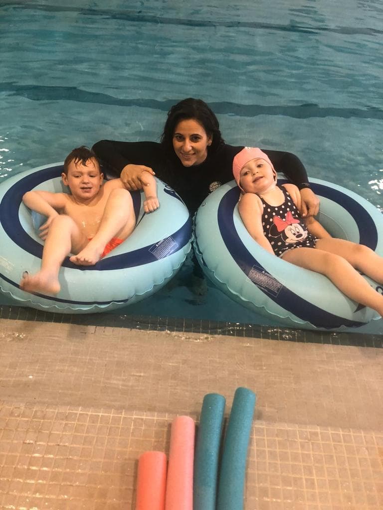 Children's swimming lesson in Toronto